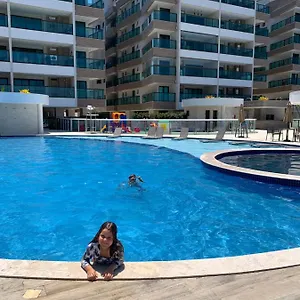 De Frente O Mar Com Linda Area De Lazer Apartamento